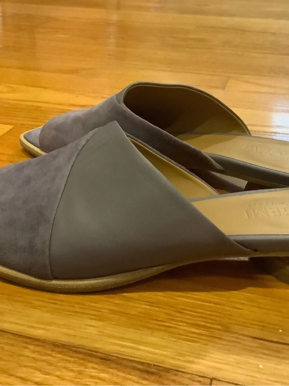 M. Gemi Women's suede and leather Sandals in lavender - size EU37 ( U.S. 6.5-7)